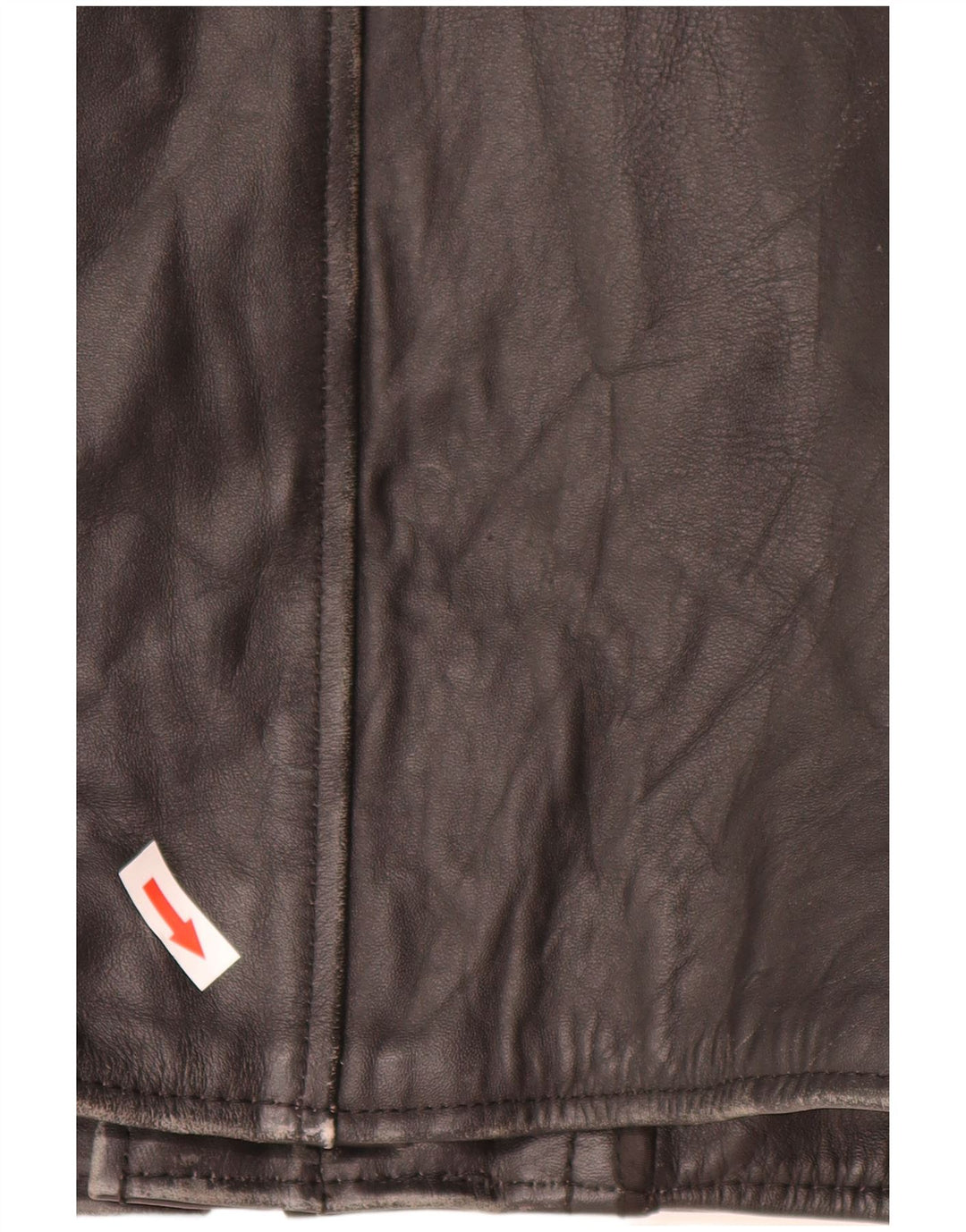 Jachetă de piele vintage pentru bărbați UK 44 2XL din piele neagră