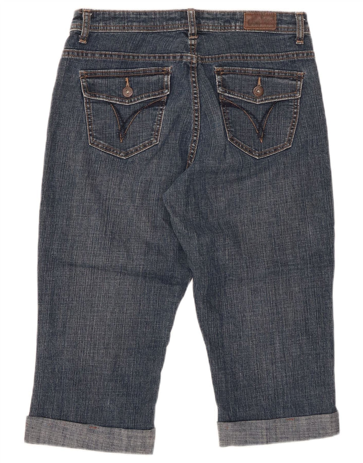Blugi Capri LEE pentru femei cu talie medie US 8 Medium W29 Bumbac albastru