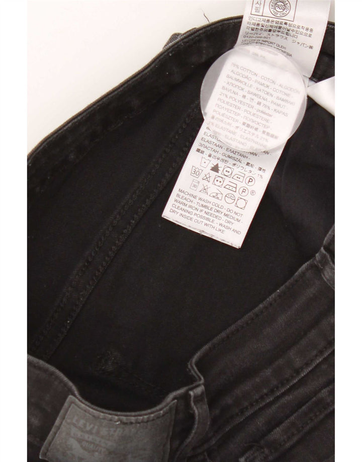 Blugi Levi's 712 Slim pentru femei W27 L30 bumbac negru