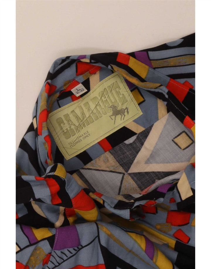 Camargue Barbati Camasa Marime 41/42 Mare Multicolor Geometric