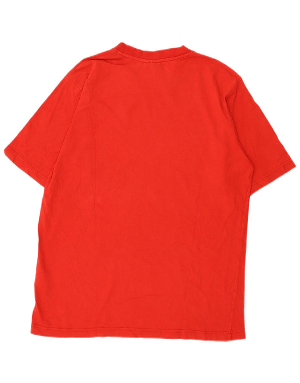 Tricou grafic pentru bărbați Adidas Top, bumbac roșu mediu