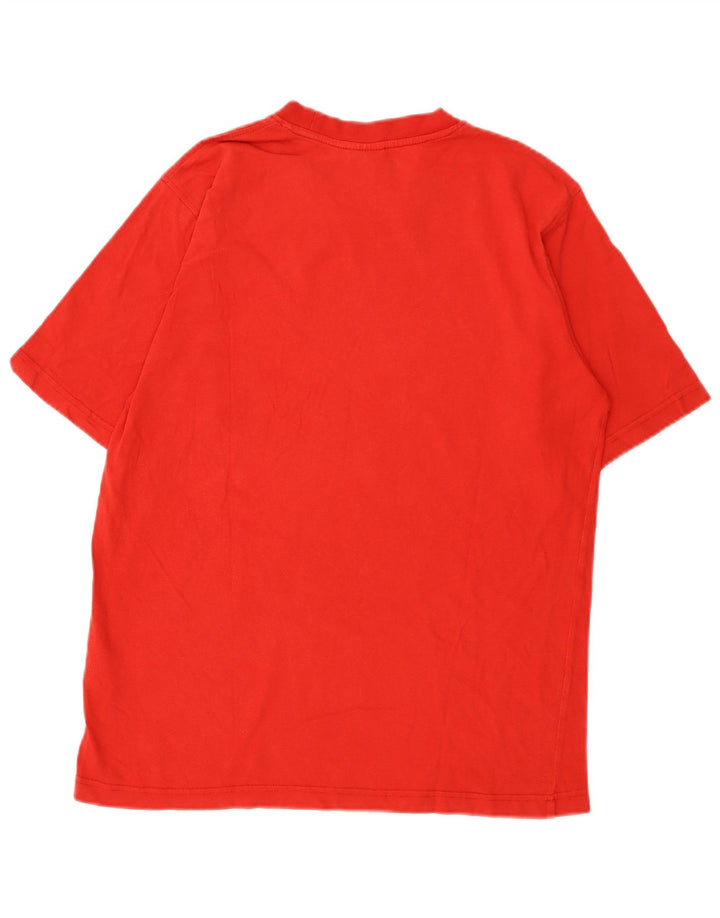 Tricou grafic pentru bărbați Adidas Top, bumbac roșu mediu