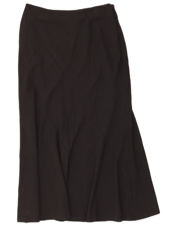 Fusta midi pentru femei cu talie înaltă Marks & Spencer UK 12 Medium W30 Negru