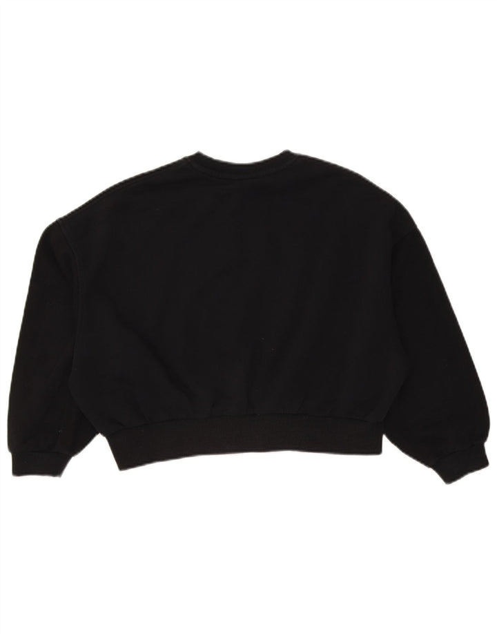 Pulover Nike pentru fete oversized crop, 10-11 ani, mediu negru