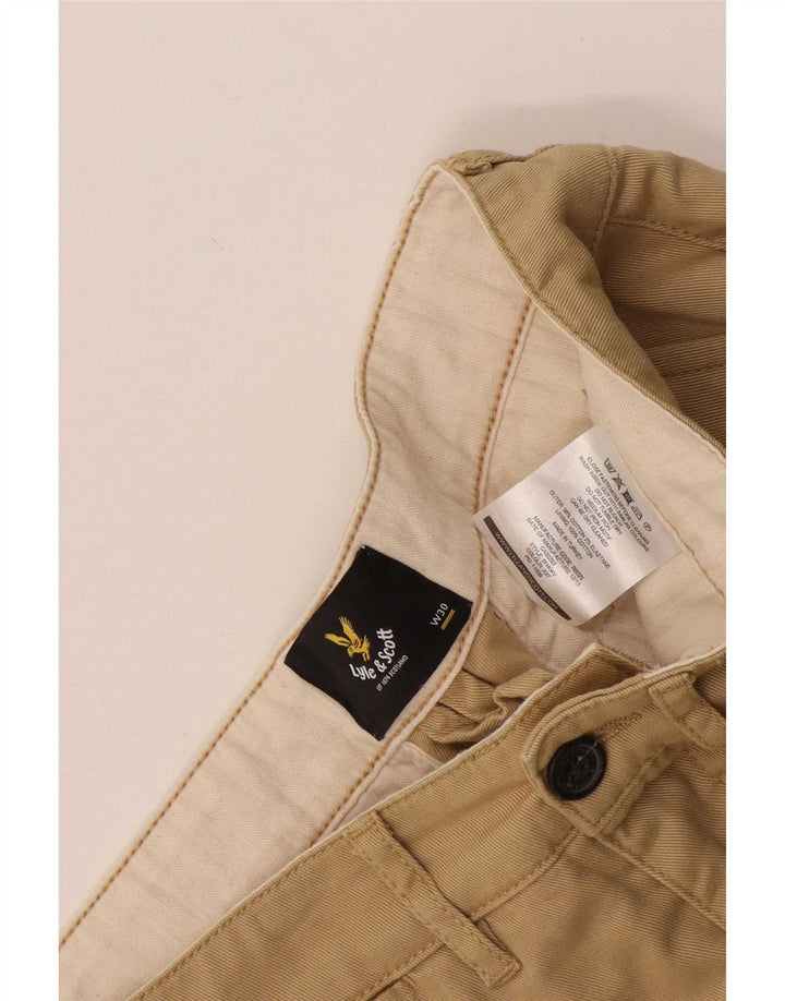 Pantaloni scurți chino pentru bărbați Lyle & Scott W30, bumbac mediu bej