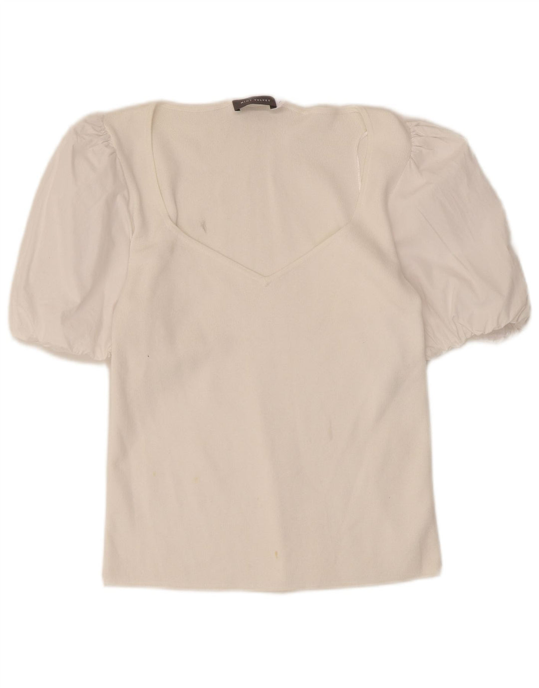 MINT VELVET Bluză Femei Top UK 12 Medium White Modal