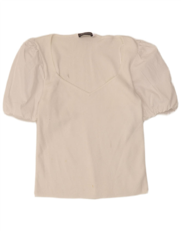 MINT VELVET Bluză Femei Top UK 12 Medium White Modal