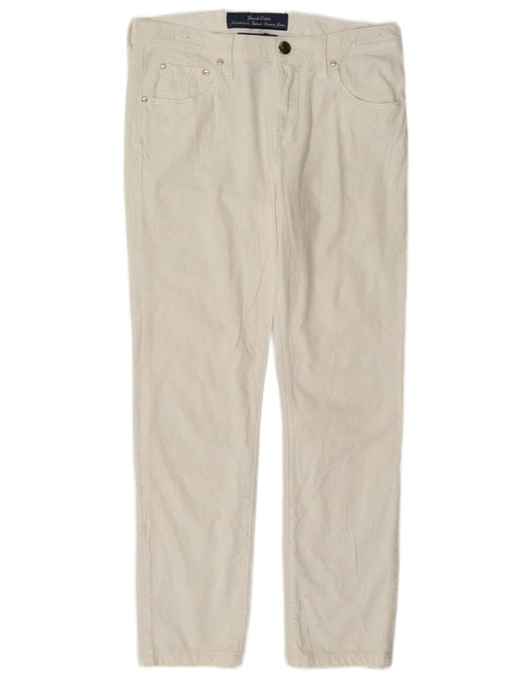 Jacob Cohen Pantaloni slim casual pentru femei W27 L26 alb