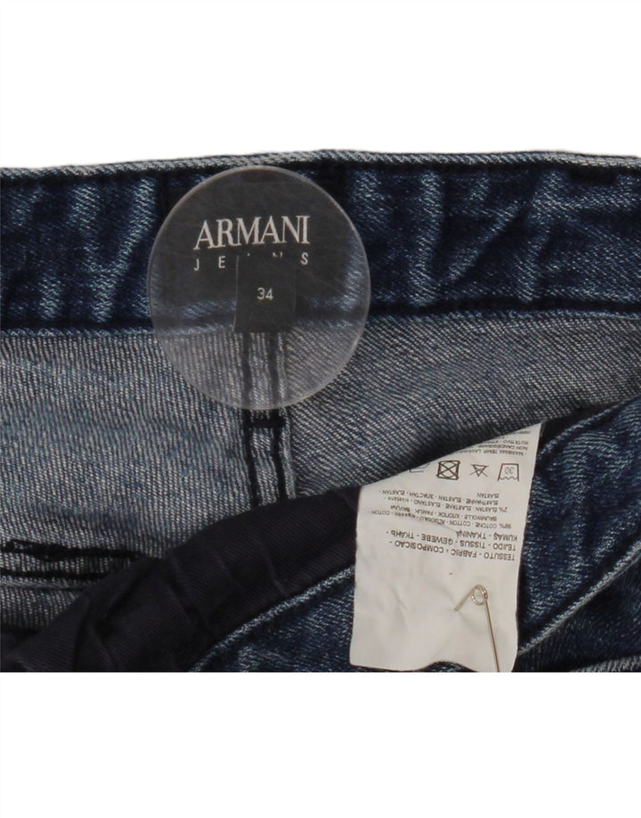 Blugi Slim Barbati ARMANI L34 L32 Bumbac Albastru