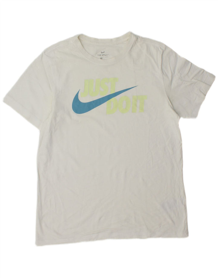 Tricou grafic Nike pentru bărbați Top mare din bumbac alb