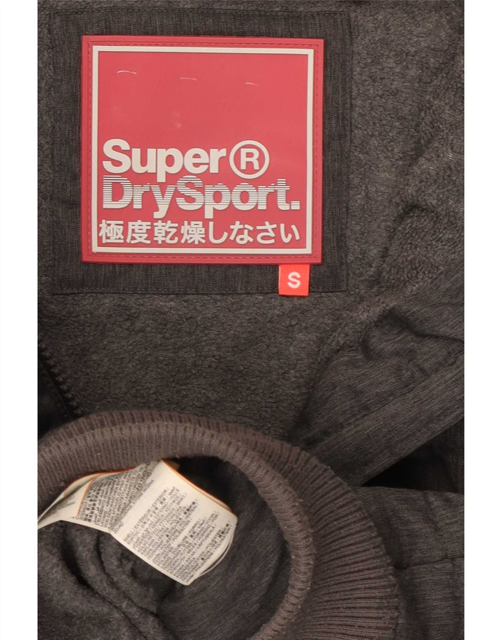 Superdry Jachetă căptușită cu glugă pentru femei UK 10 Small Gri Poliester