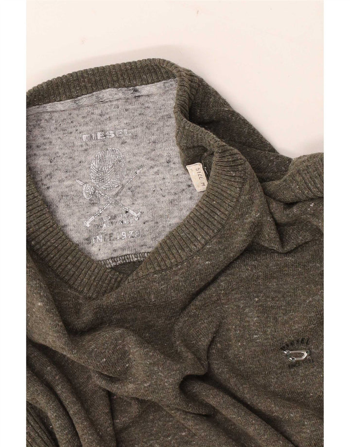 Pulover pentru bărbați Diesel Crew Deck Jumper Medium Khaki Flecked