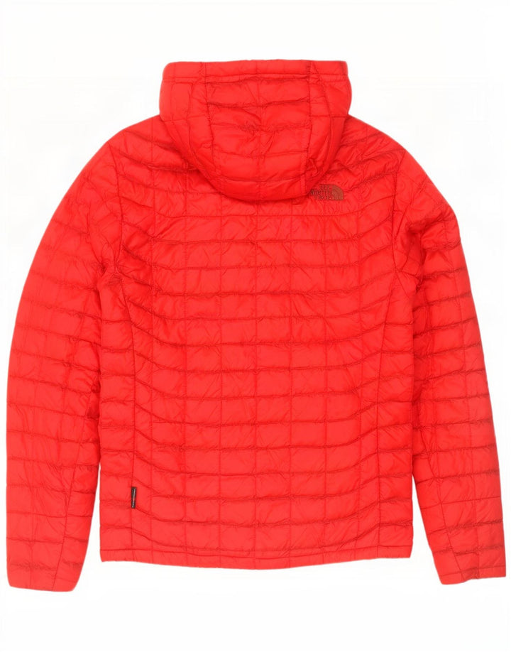Jachetă căptușită cu glugă The North Face pentru bărbați UK 36 Small Red Nylon