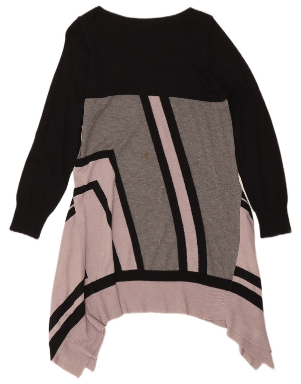 Rochie tunică tricotată pentru femei Marks & Spencer UK 14 Roz mediu Colorblock