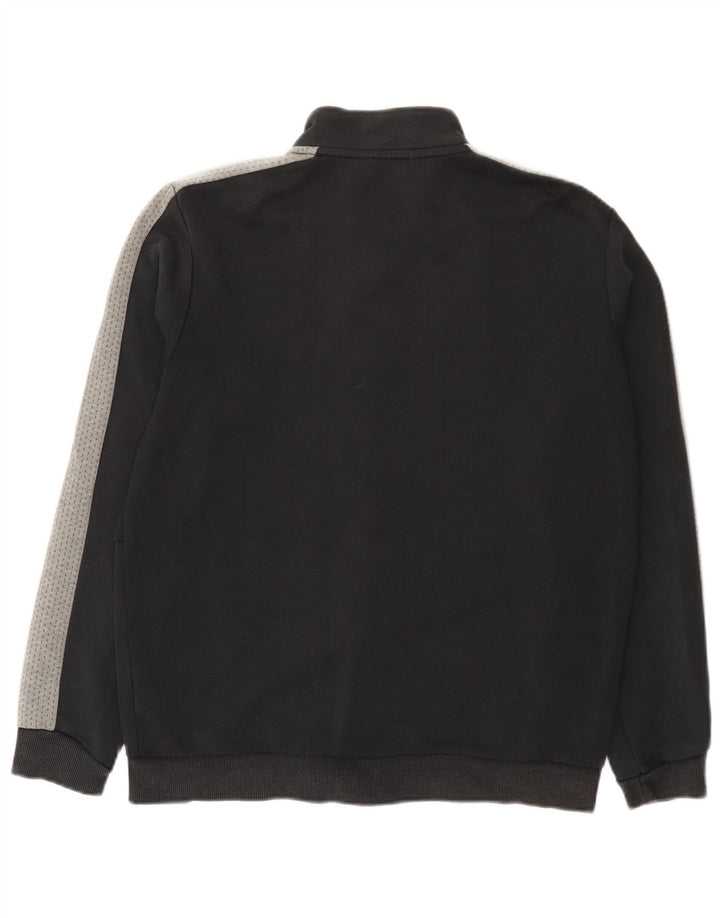 Jachetă de trening Puma pentru bărbați, bumbac color bloc negru mediu