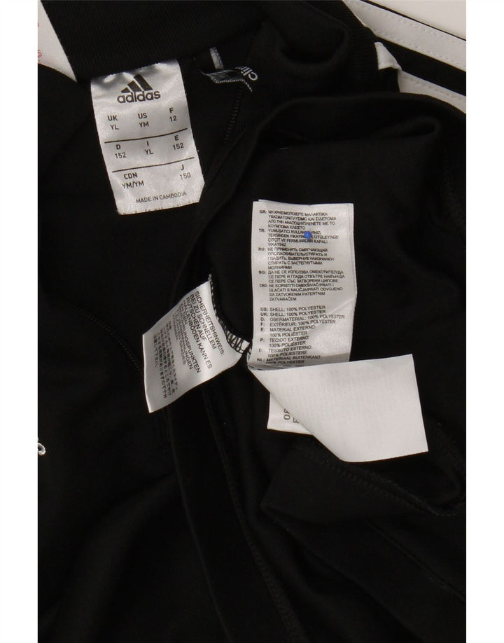 Adidas Boys Climalite Pullover Trening Top 11-12 Years Large Black