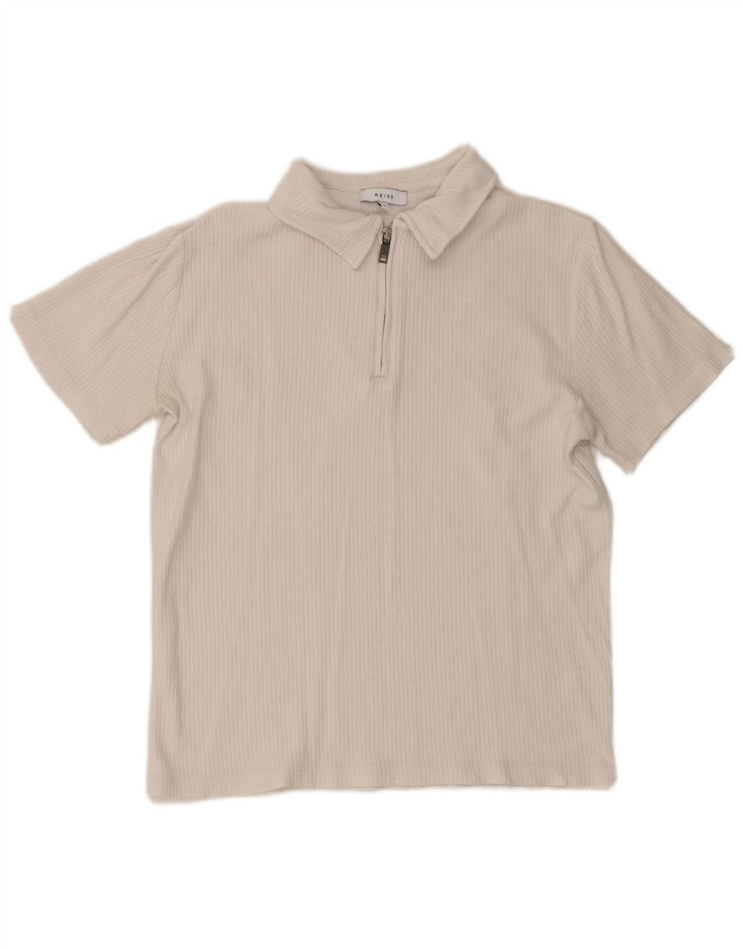 Tricou polo REISS pentru femei UK 6 XS Bumbac alb