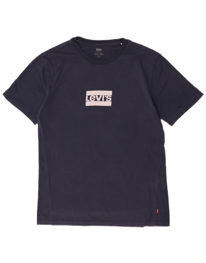Tricou grafic pentru bărbați Levi's Top mic din bumbac bleumarin