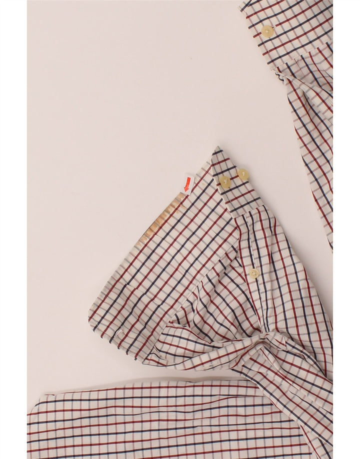 J. CREW Mens Shirt Size 17/17 1/2 XL White Check Cotton Vintage J. Crew and Second-Hand J. Crew from Messina Hembry 