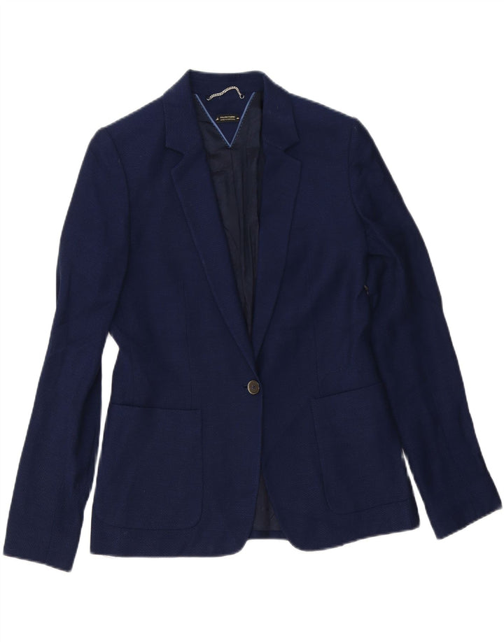 Massimo Dutti Jachetă Blazer Femei 1 Buton EU 38 Mediu Bleumarin Viscoză
