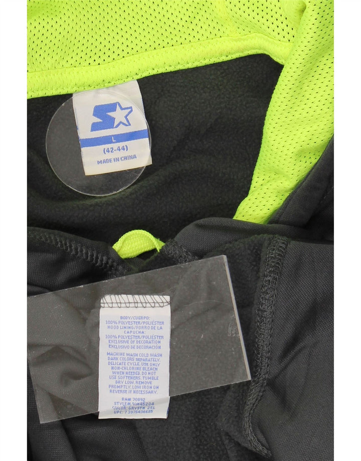 STARTER Mens Hoodie Jumper Large Black Polyester Vintage Starter and Second-Hand Starter from Messina Hembry 