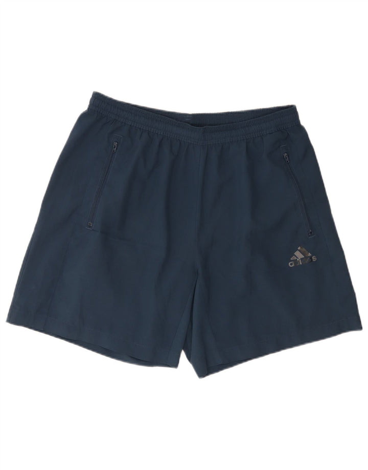 Pantaloni scurți sport pentru bărbați Adidas Aeroready, mari, albastru, poliester