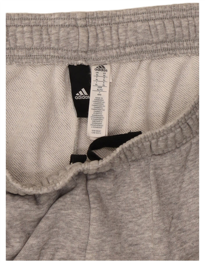 Pantaloni scurți sport grafic ADIDAS XL bumbac gri