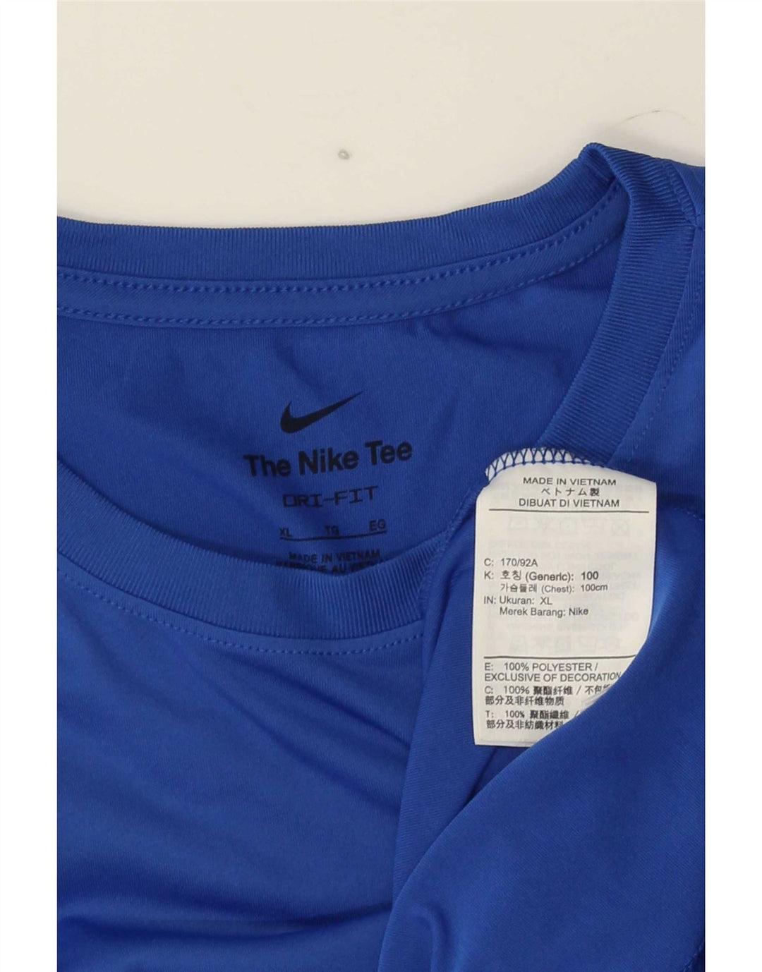 Tricou pentru bărbați Nike Dri Fit Top XL, albastru, poliester
