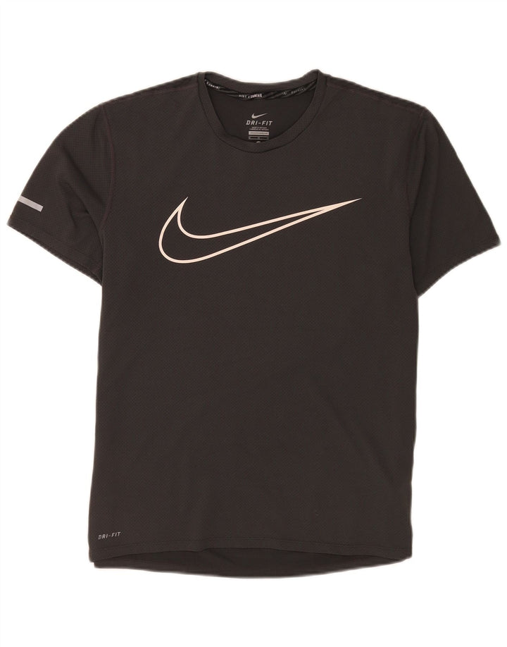 Tricou grafic Nike Dri Fit pentru bărbați Top Medium Gri Poliester