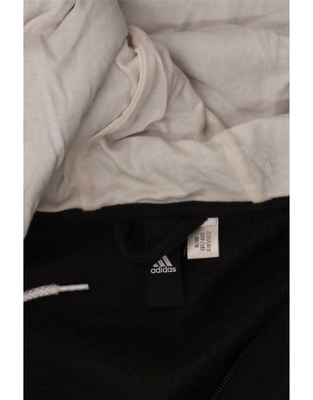 Pulover Adidas pentru bărbați, cu fermoar, mare, negru