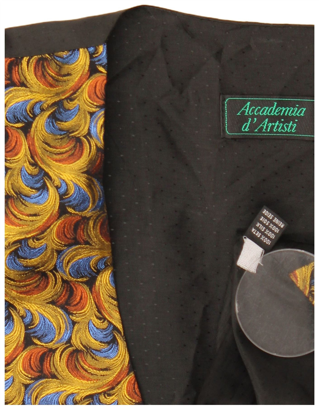 Vestă Vintage pentru bărbați, mătase medie, multicoloră, cachetele