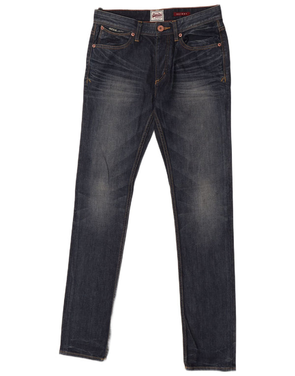 Blugi skinny pentru femei Superdry W30 L32 bumbac albastru