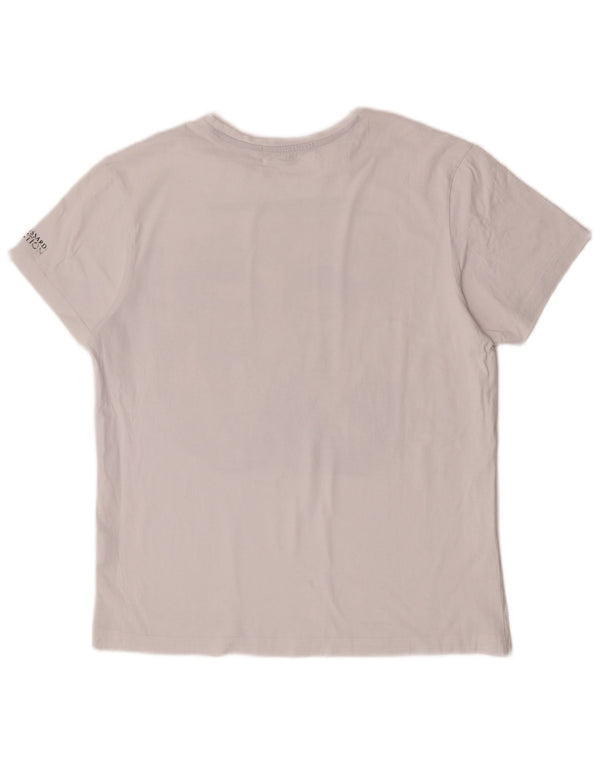 Tricou grafic Trussardi pentru femei Top UK 16, mare, alb, bumbac