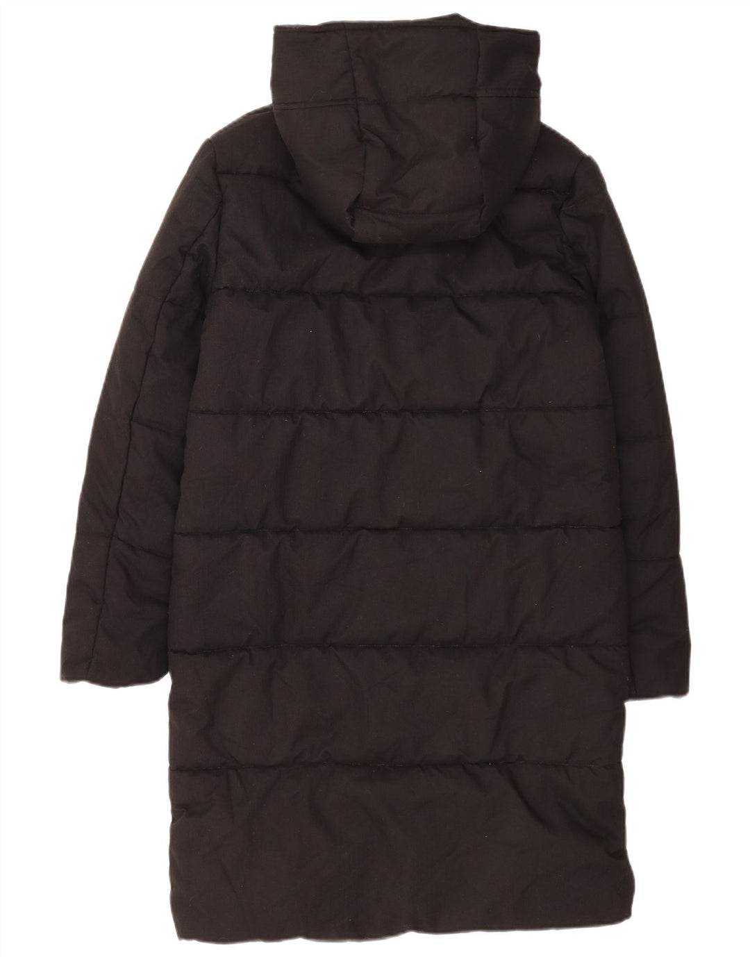 Crew Clothing Jachetă căptușită cu glugă pentru femei UK 8 Poliester negru mic