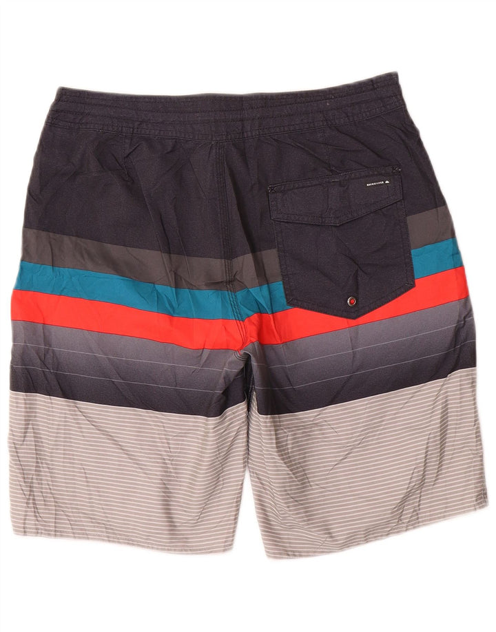 Pantaloni scurți de înot grafic Quiksilver pentru bărbați, medii, multicolori, în dungi