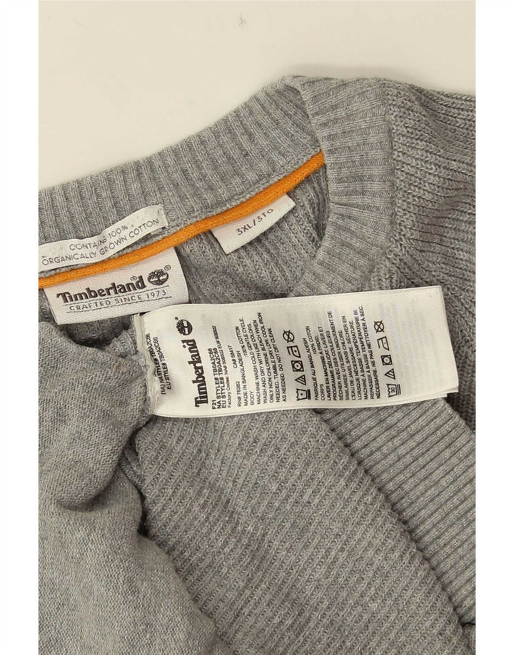 Pulover cardigan pentru bărbați Timberland 3XL bumbac gri