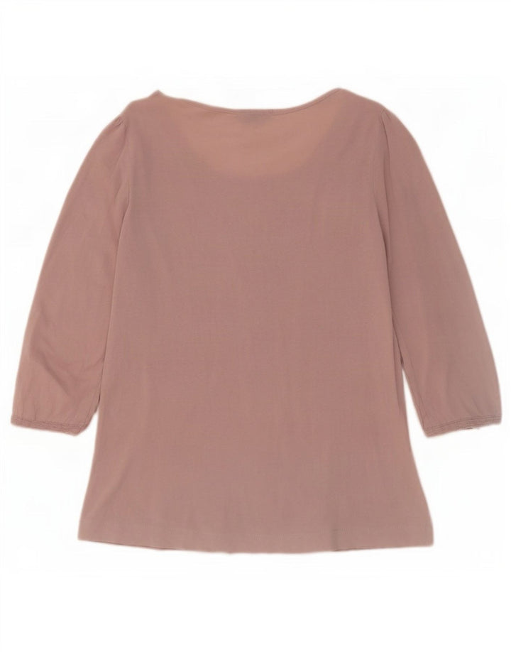 Top pentru femei Massimo Dutti cu mâneci 3/4 UK 12 Roz mediu