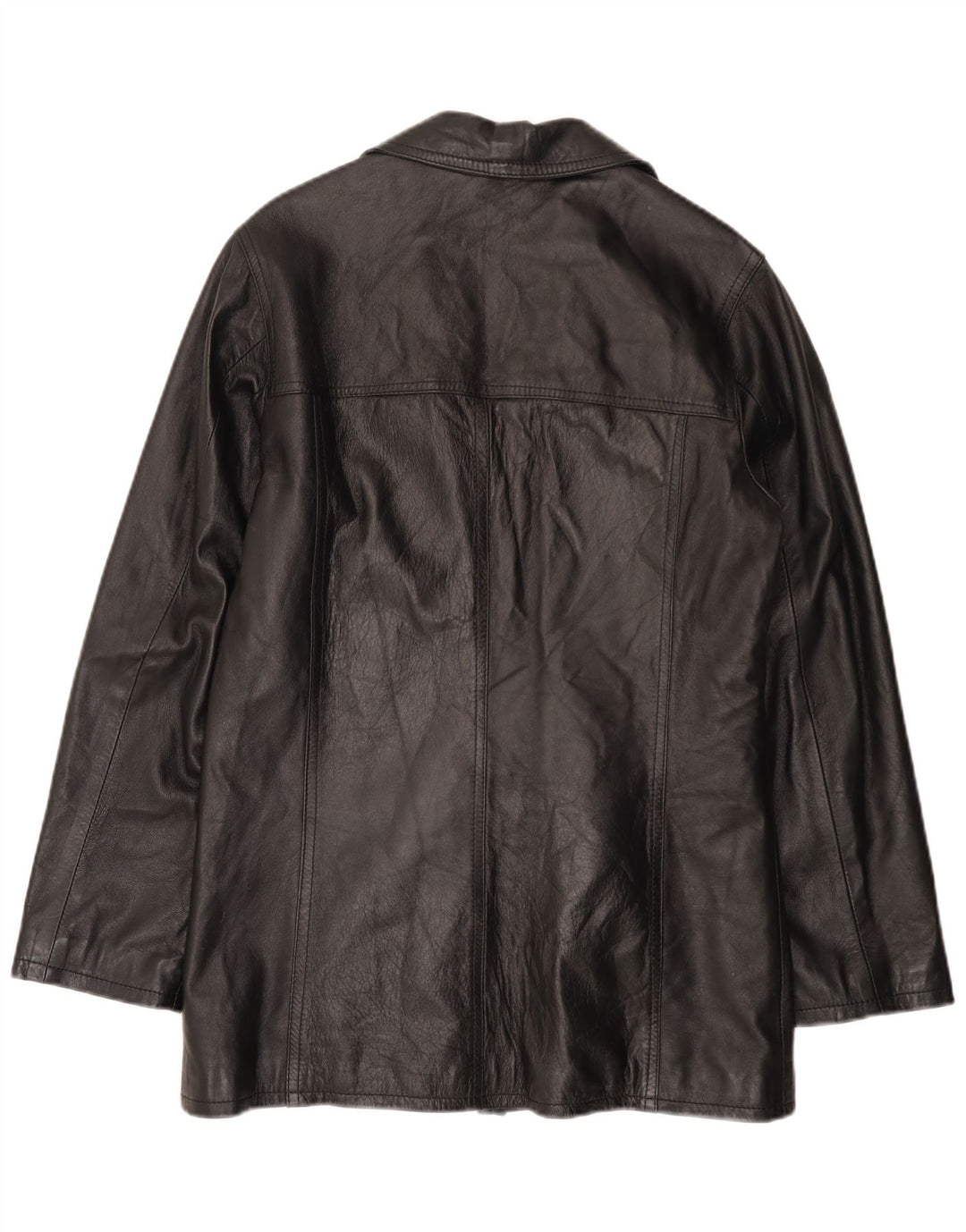 HELEN HUBERT Jachetă de piele pentru bărbați UK 38 Medium Black Leather