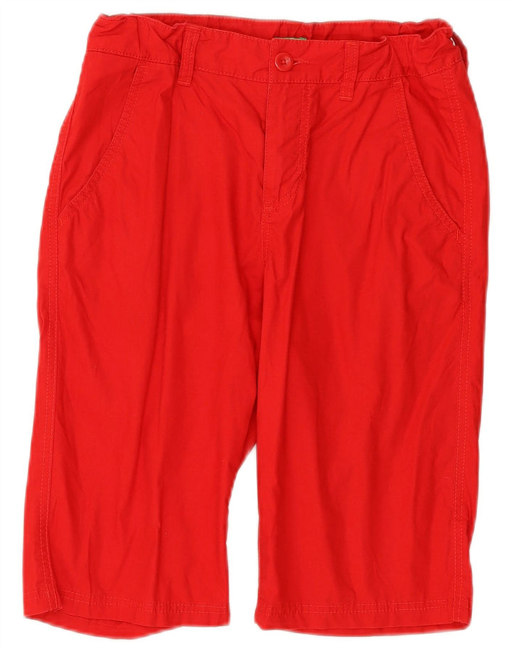 BENETTON Girls Chino Shorts 13-14 Years 3XL W28  Red Cotton