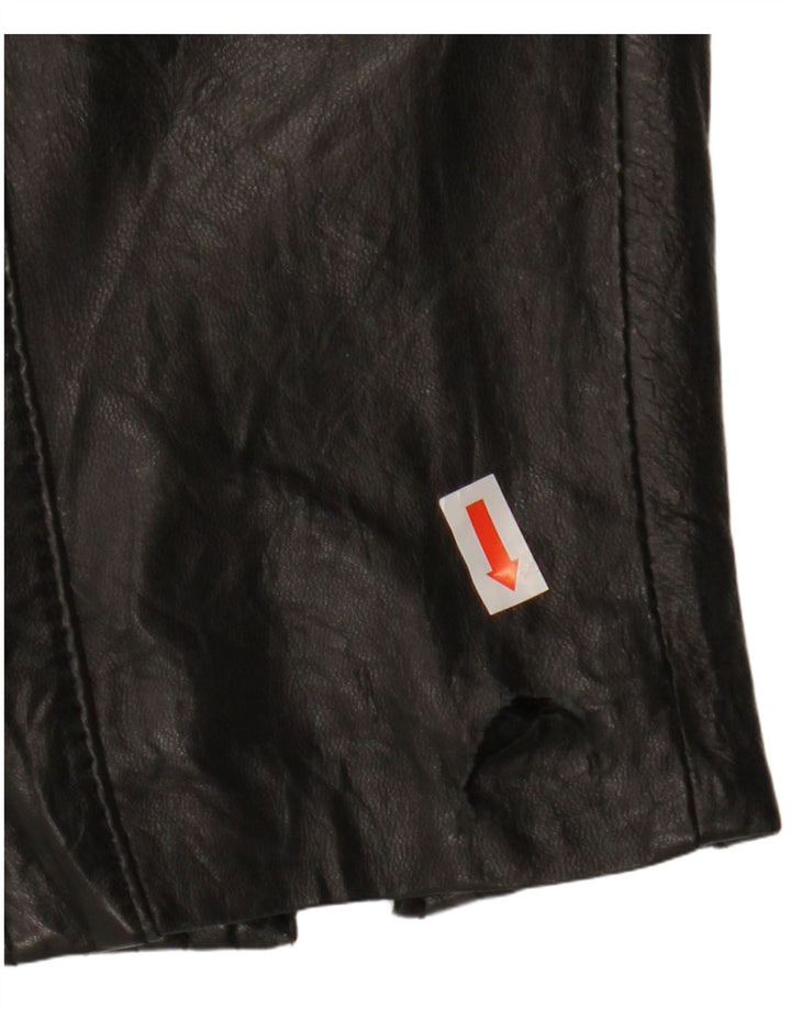 BONITA Jachetă Biker din piele pentru femei EU 38 Piele de miel neagră medie