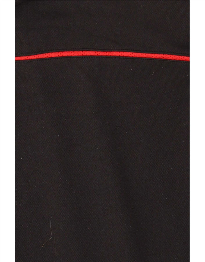 Trening pentru bărbați Adidas, cu fermoar și gât, bluză mare, negru