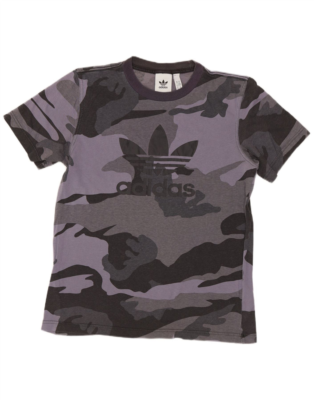 Tricou grafic ADIDAS pentru bărbați Top XS bumbac camuflaj gri
