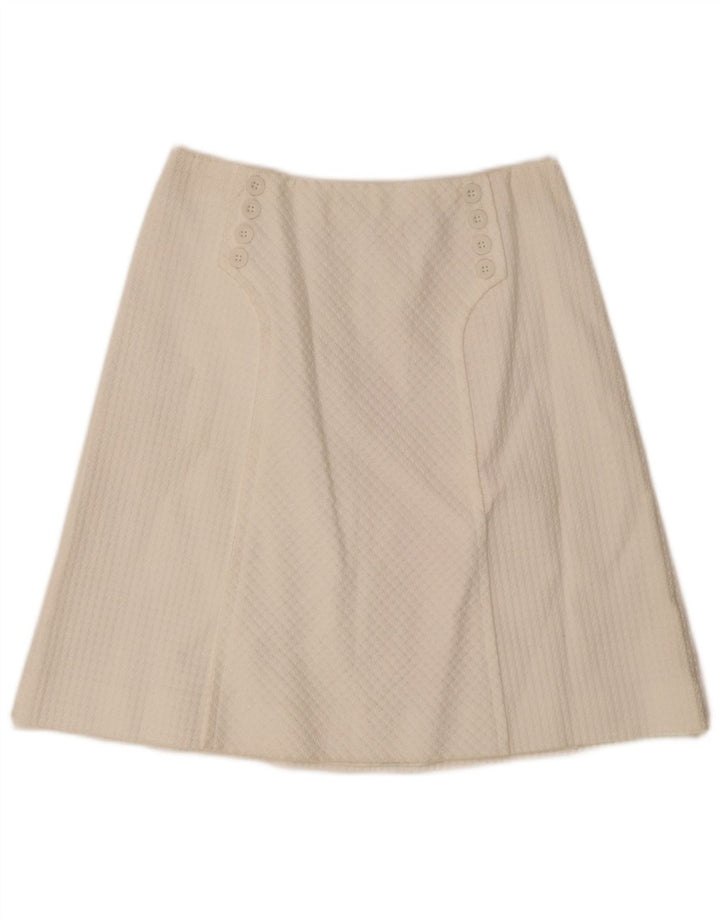 Fustă A-Line pentru femei Vintage IT 46 Large W28 White