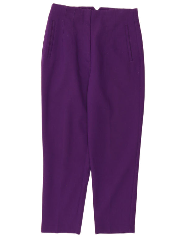 Pantaloni tăiați conici pentru femei Zara L30 L26 Poliester violet