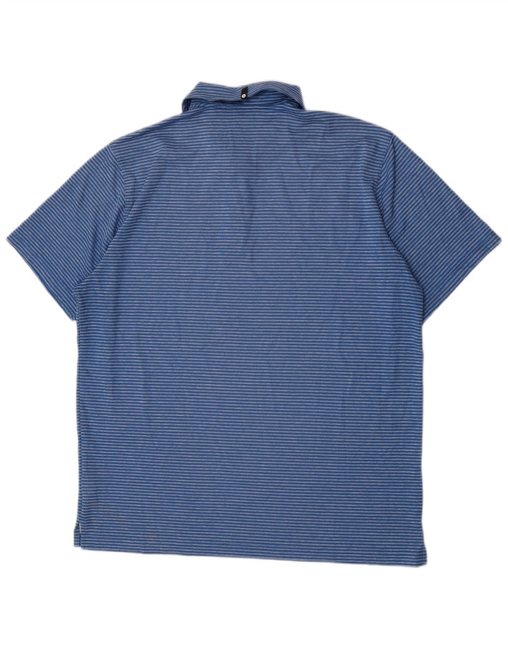 Tricou polo pentru bărbați Puma XL, poliester cu dungi albastre