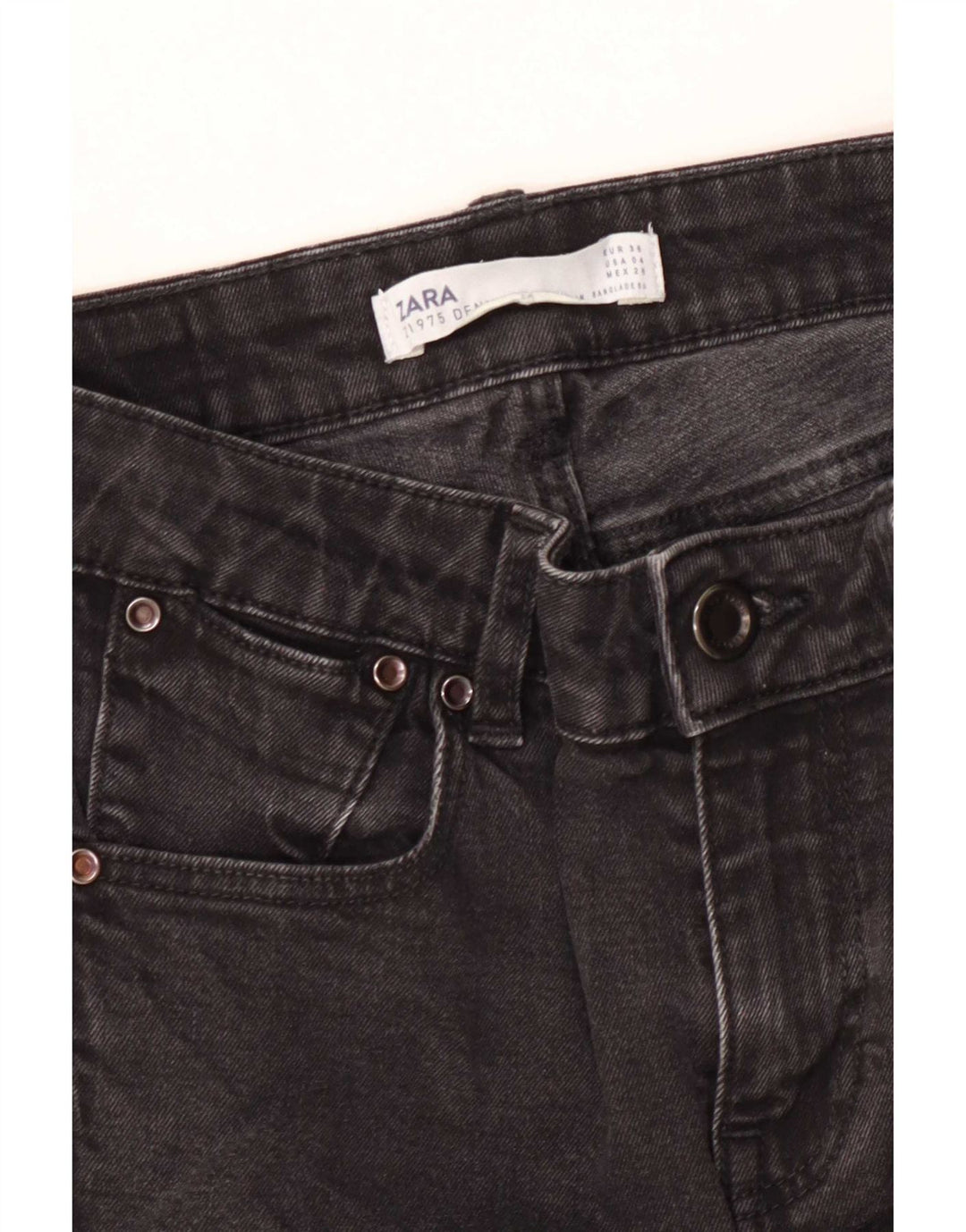 Blugi evazați pentru femei Zara EU 36 XS W26 L26 Negri