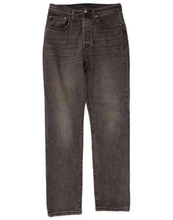 Blugi drepti pentru femei Levi's 501 W26 L30 bumbac gri
