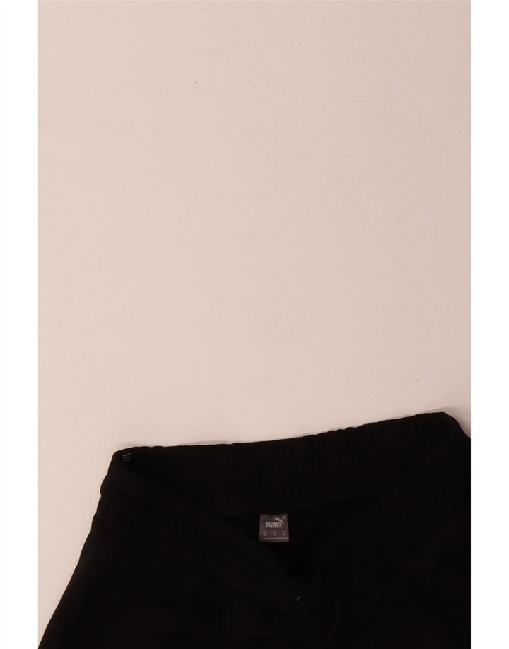 Pantaloni scurti sport PUMA pentru femei, bumbac mediu negru