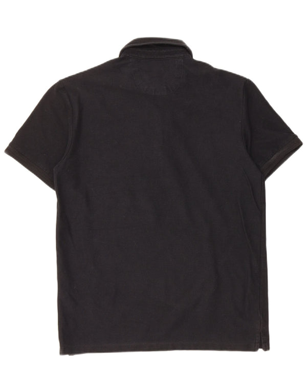 Tricou polo pentru bărbați Zara, bumbac negru mic