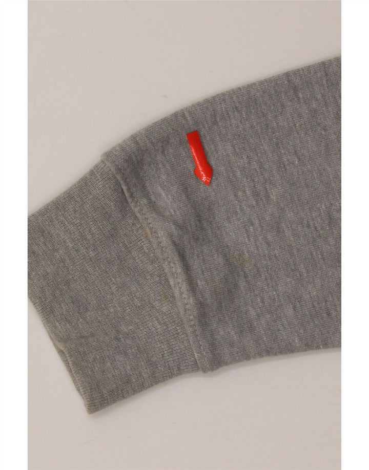 Pulover pentru bărbați Zara, mare, gri din bumbac color bloc